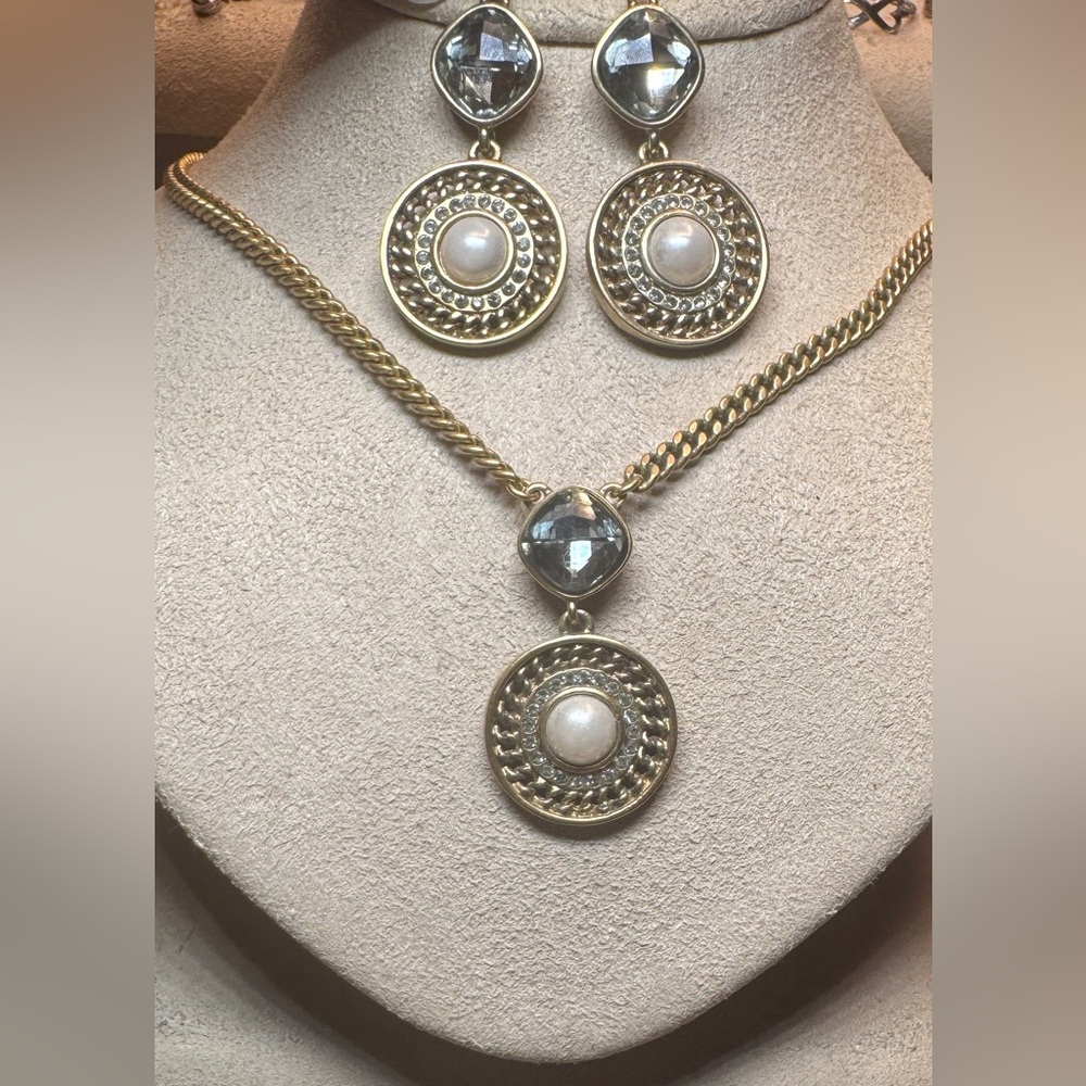 Vintage Givenchy Necklace & Earrings Set